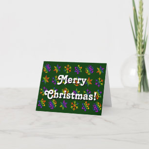 Cartes Pour Fêtes Annuelles Trippy Snowflakes