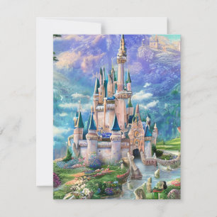 Cartes Pour Fêtes Annuelles Triptyque de Château Whimsale Ultra Détaillé