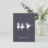 Cartes Pour Fêtes Annuelles Trois Ballerinas mignonnes (Debout devant)