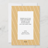 Cartes Pour Fêtes Annuelles Trois branches de pin d'aquarelle photo Noël (Dos)