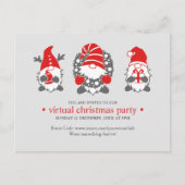 Cartes Pour Fêtes Annuelles Trois Gnomes amusants | Gray Virtual Christmas Par (Devant)