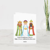 Cartes Pour Fêtes Annuelles Trois hommes sages (Dos)