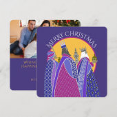 Cartes Pour Fêtes Annuelles Trois hommes sages Noël (Devant / Derrière)
