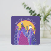 Cartes Pour Fêtes Annuelles Trois hommes sages Noël (Debout devant)