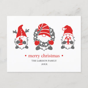 Cartes Pour Fêtes Annuelles Trois lutins drôles   Vacances de Noël