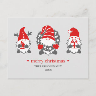 Cartes Pour Fêtes Annuelles Trois lutins drôles Vacances de Noël