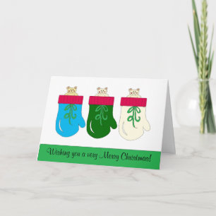 Cartes Pour Fêtes Annuelles Trois ours de Noël