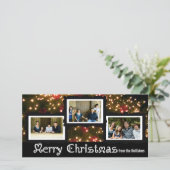 Cartes Pour Fêtes Annuelles Trois photos de Noël (Debout devant)