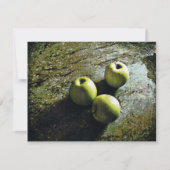 Cartes Pour Fêtes Annuelles Trois pommes (Devant)