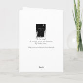 Cartes Pour Fêtes Annuelles Trois rois et étoile noël noir et blanc (Dos)