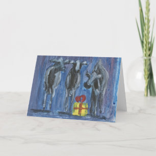 Cartes Pour Fêtes Annuelles trois vaches