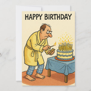 Cartes Pour Fêtes Annuelles Trop de bougies