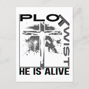 Cartes Pour Fêtes Annuelles Trop Il Vit Pâques Jésus Est Vivant Dieu