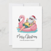 Cartes Pour Fêtes Annuelles Tropical Beach Christmas (Devant)