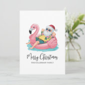 Cartes Pour Fêtes Annuelles Tropical Beach Christmas (Debout devant)