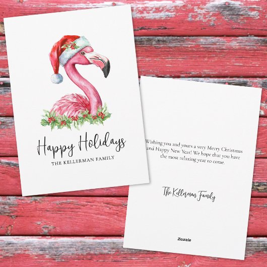 Cartes Pour Fêtes Annuelles Tropical Beach Christmas Happy Holidays