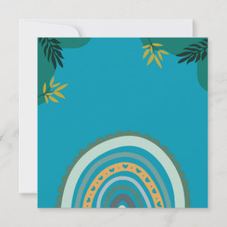 Cartes Pour Fêtes Annuelles Tropical blue teal 