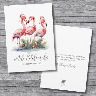 Cartes Pour Fêtes Annuelles Tropical Mele Kalikimaka Noël