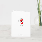 Cartes Pour Fêtes Annuelles Trou De Golf En Un Noël (Dos)