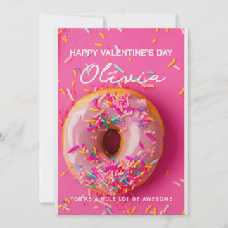 Cartes Pour Fêtes Annuelles Trou Lot Awesome Drôle Donut Valentine's Day Card