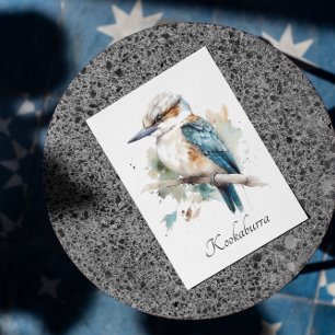 Cartes Pour Fêtes Annuelles True Blue Kookaburra, personnalisé