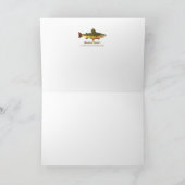 Cartes Pour Fêtes Annuelles Truite de Brook, latin (Intérieur)