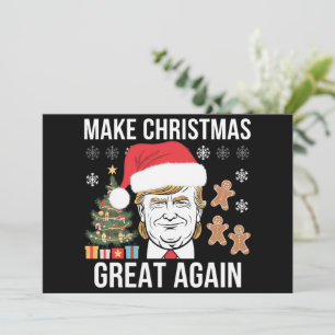 Cartes Pour Fêtes Annuelles Trump 2024 Rendre Noël à nouveau génial Élection