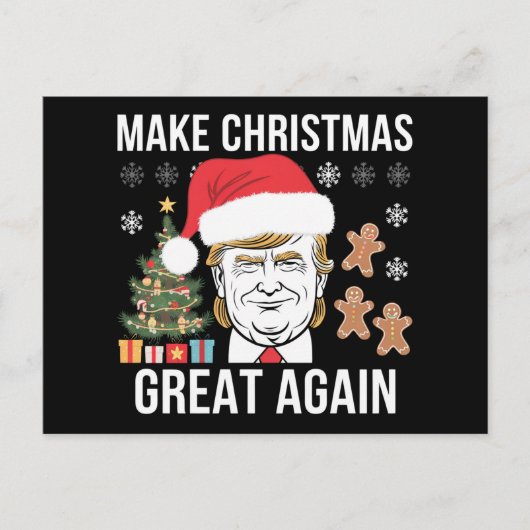 Cartes Pour Fêtes Annuelles Trump 2024, une nouvelle grande élection pour Noël (Devant)
