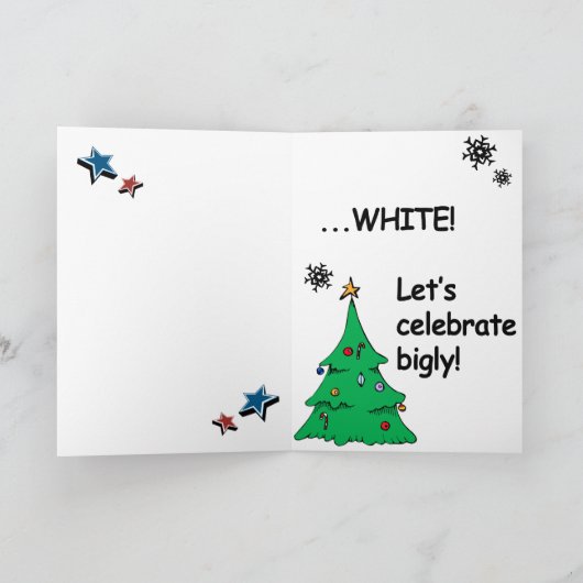 Cartes Pour Fêtes Annuelles Trump Christmas Card - Que tous vos Noël soient (Intérieur)
