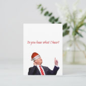 Cartes Pour Fêtes Annuelles Trump Christmas : Entendez-Vous Ce Que J'Entends ? (Debout devant)