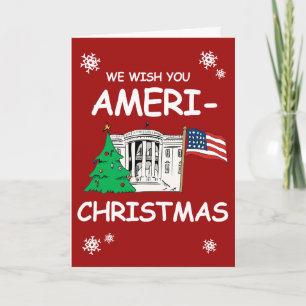 Cartes Pour Fêtes Annuelles Trump et Pence vous souhaitent Noël américain