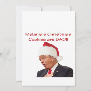 Cartes Pour Fêtes Annuelles Trump, les biscuits de Noël de Melania sont MAUVAI