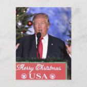 Cartes Pour Fêtes Annuelles Trump Noël (Devant)