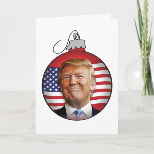 Cartes Pour Fêtes Annuelles Trump pour Noël (Devant)