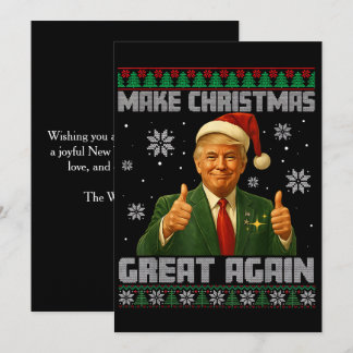 Cartes Pour Fêtes Annuelles Trump rend Noël à nouveau noir