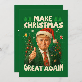 Cartes Pour Fêtes Annuelles Trump rend Noël à nouveau vert