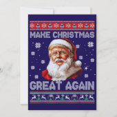 Cartes Pour Fêtes Annuelles Trump Santa Claus Hat Make Christmas Great Again (Devant)