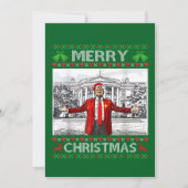 Cartes Pour Fêtes Annuelles Trump Santa Hat Joyeux Noël (Devant)