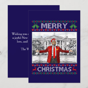 Cartes Pour Fêtes Annuelles Trump Santa Hat Joyeux Noël Vilains Noël