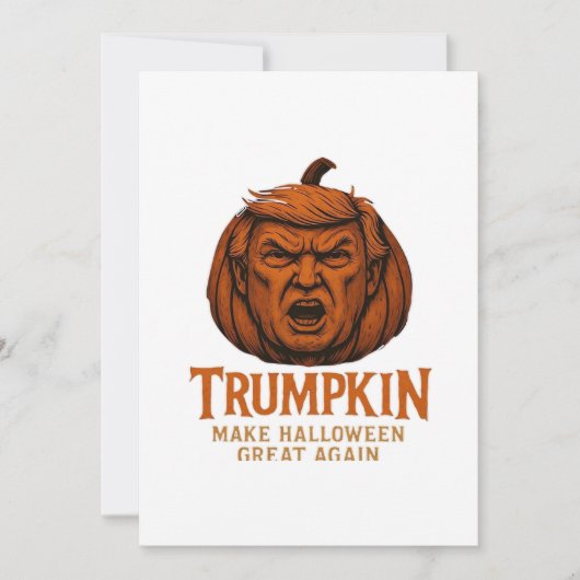 Cartes Pour Fêtes Annuelles Trumpkin... Rendez Halloween Great Encore (Devant)