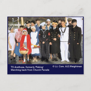 Cartes Pour Fêtes Annuelles TS Arethusa, anciennement Noël "Pékin"