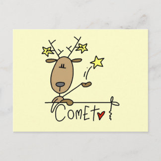 Cartes Pour Fêtes Annuelles Tshirts et cadeaux de Noël de Comet Reindeer
