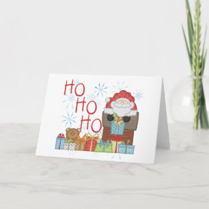 Cartes Pour Fêtes Annuelles Tshirts et cadeaux père Noël Ho Ho Ho