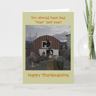 Cartes Pour Fêtes Annuelles Tu aurais dû avoir un dernier "jambon"...