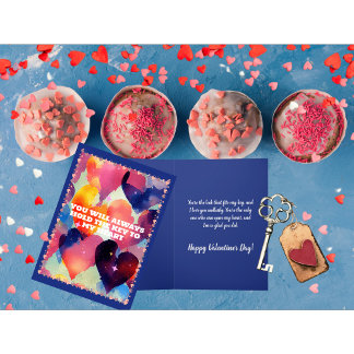 Cartes Pour Fêtes Annuelles Tu détiens la clé de mon cœur pour la Saint-Valent