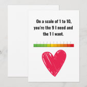 Cartes Pour Fêtes Annuelles Tu es celui que je veux (Devant / Derrière)