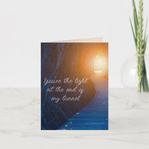 Cartes Pour Fêtes Annuelles Tu es la lumière de la Saint-Valentin