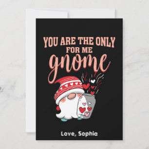 Cartes Pour Fêtes Annuelles Tu es la seule pour moi gnomme Saint-Valentin