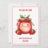 Cartes Pour Fêtes Annuelles Tu Es Mon Tubes Mignonnes Fraises Enfants Saint Va (Devant)