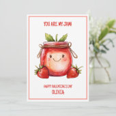 Cartes Pour Fêtes Annuelles Tu Es Mon Tubes Mignonnes Fraises Enfants Saint Va (Debout devant)